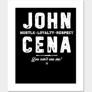 John Cena Hustle Loyalty Respect Fight Type Posters and Art